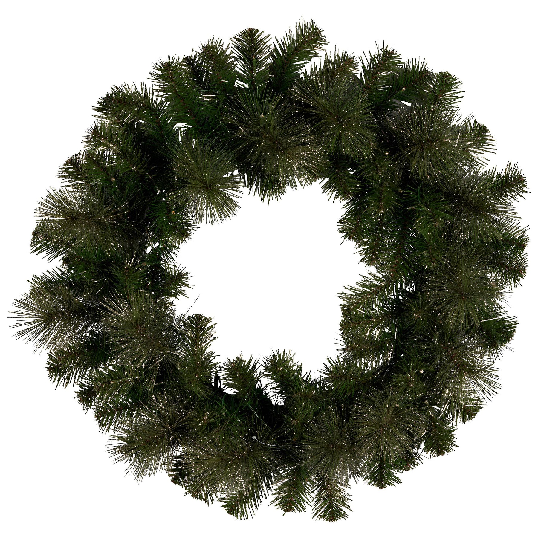 Christabelle 61cm Christmas Wreath with LED Lights Glittery Gold Pine re-Lit Front Door Decoration Ornament - SuperSaverAU - view 5