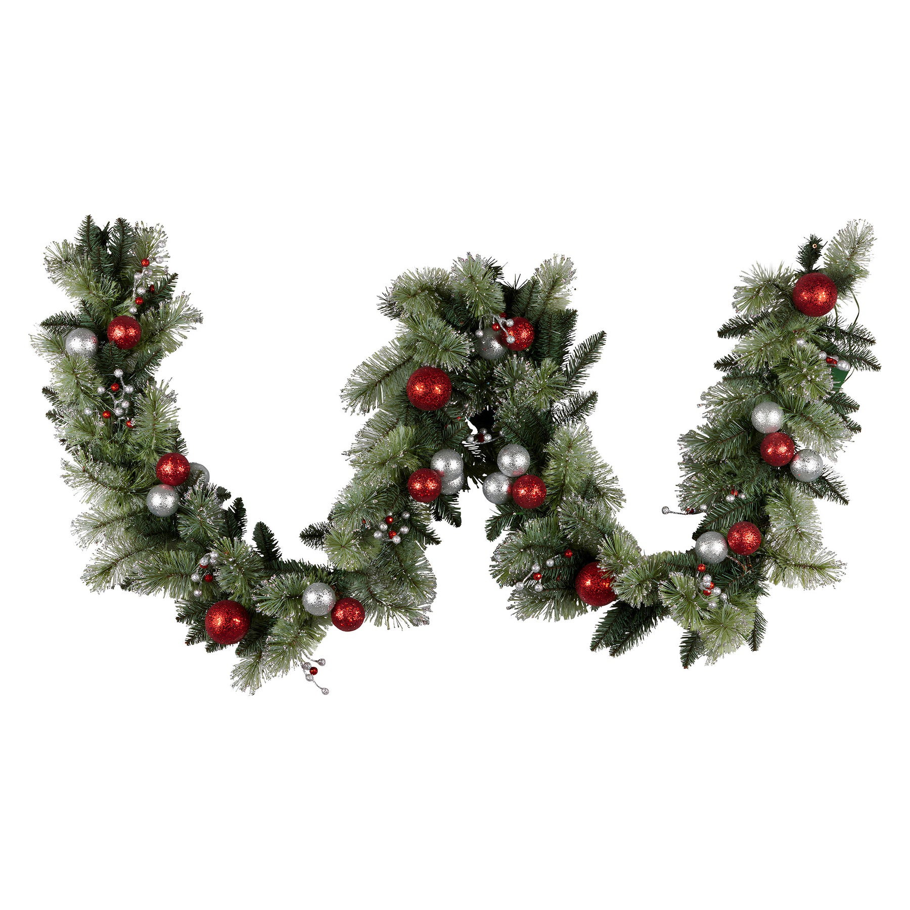 Christabelle 2.7m Christmas Garland with LED Lights and Baubles Mantle Decoration Ornament - SuperSaverAU - view 4
