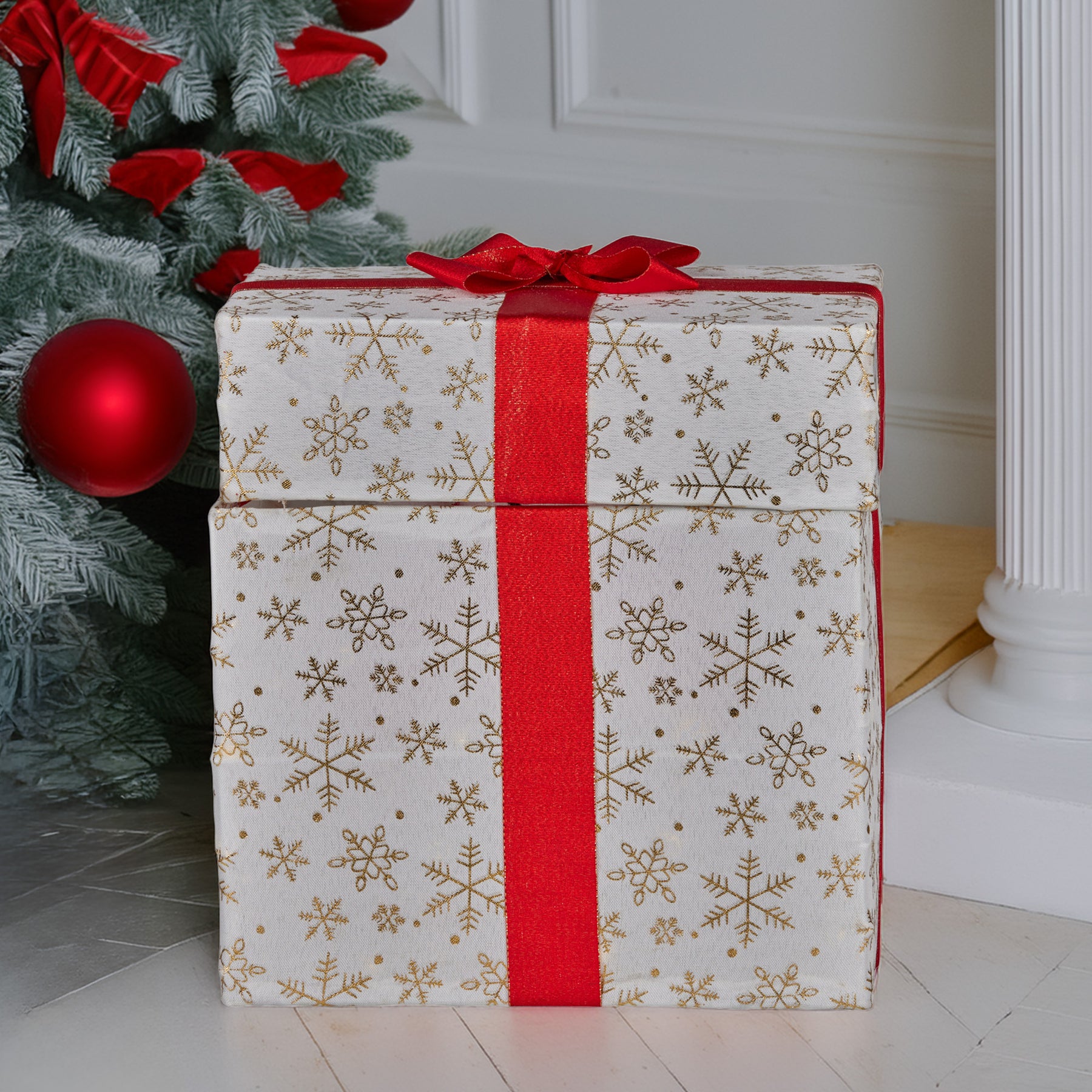 Christabelle Animated Snowman Gift Box Led Christmas Tree Decoration Ornaments - SuperSaverAU - view 2