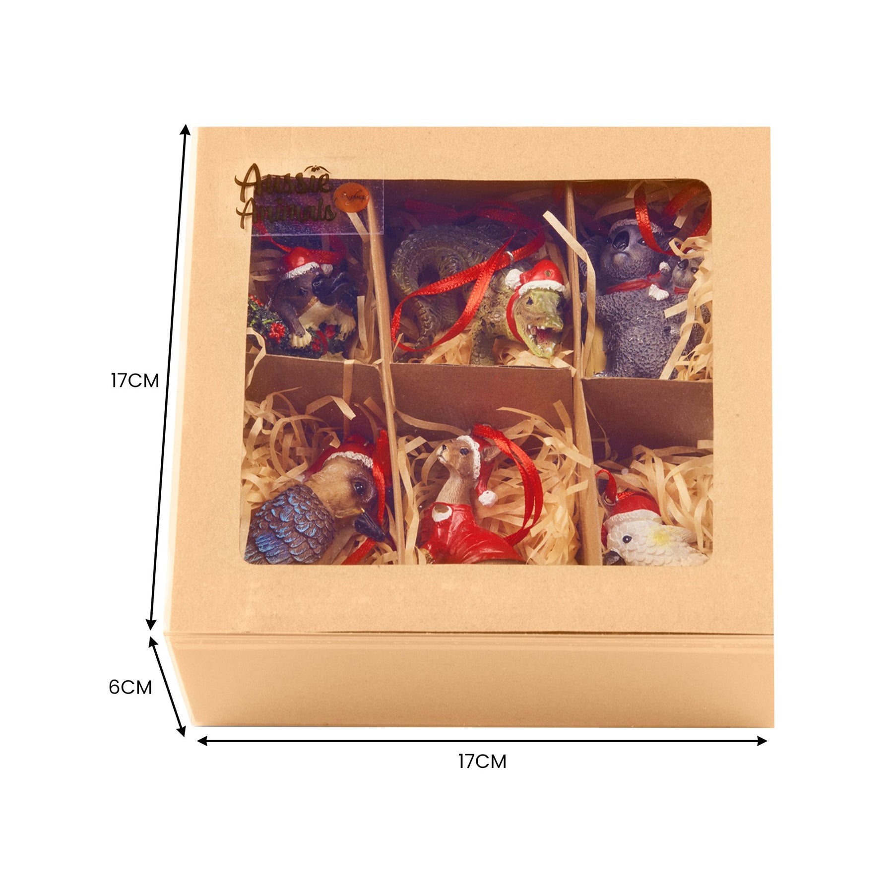 Christabelle Aussie Animals Christmas Decoration Gift Pack - 6 Baubles, 7-8cm - SuperSaverAU - view 4