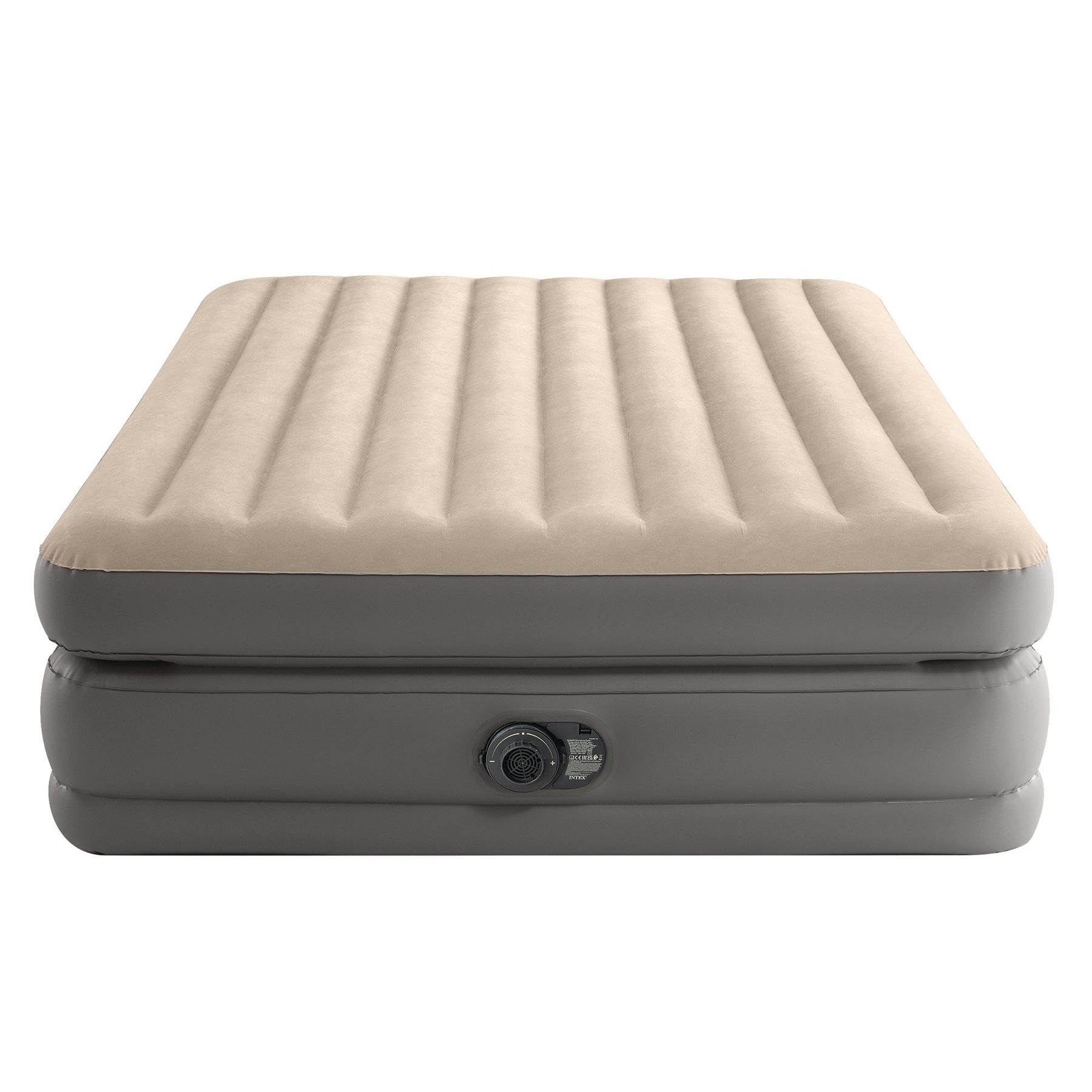 Intex Queen Dura-Beam Elevated Air Mattress with Internal Pump, Velvety Soft Top - SuperSaverAU - view 2