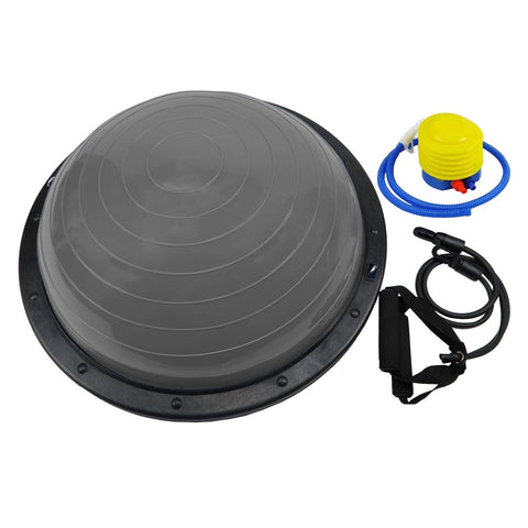 Powertrain Fitness Yoga Ball Home Gym Workout Balance Trainer Grey - SuperSaverAU - view 1