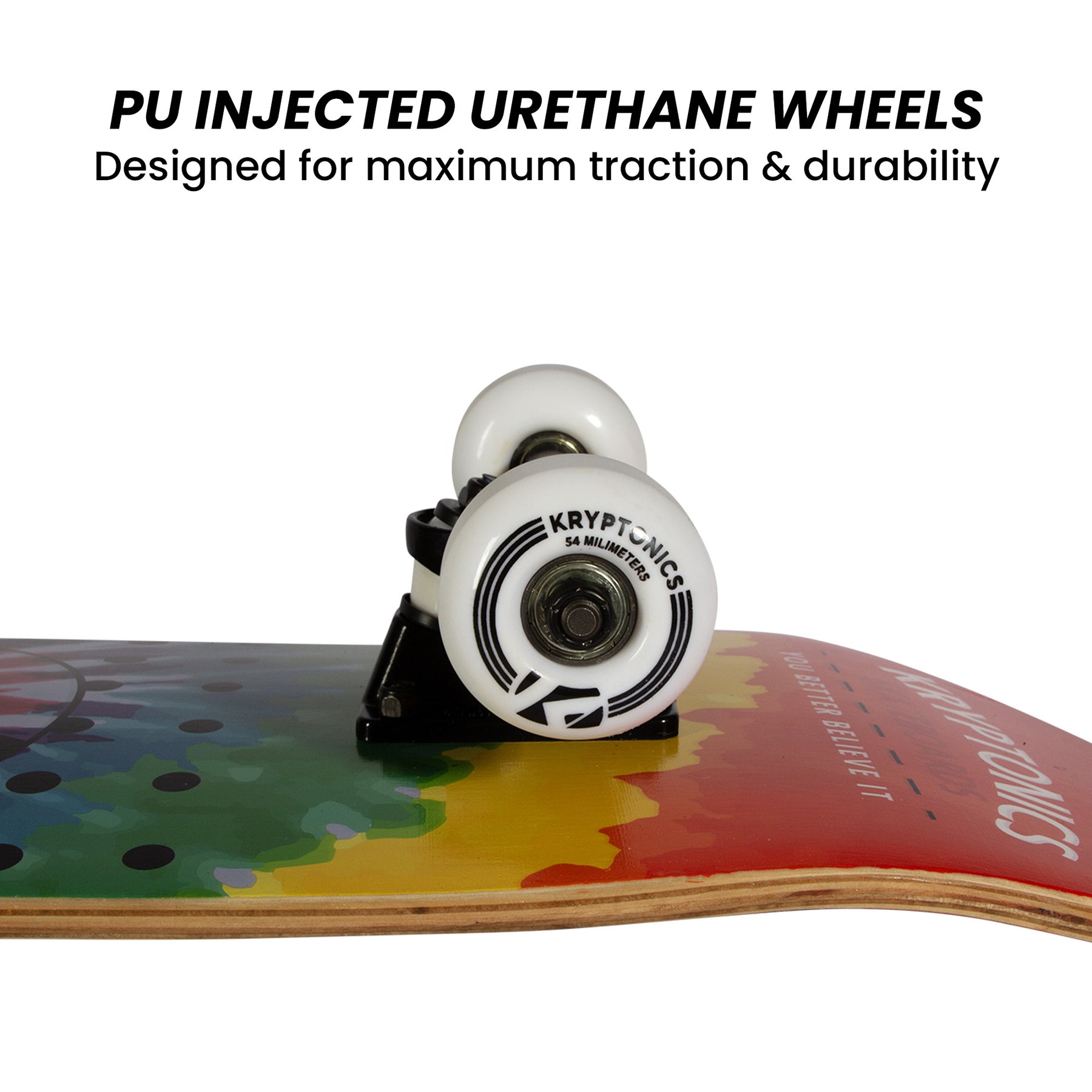 Kryptonics 31-inch Star Series Complete Skateboard Rainbow Dot - SuperSaverAU - view 9