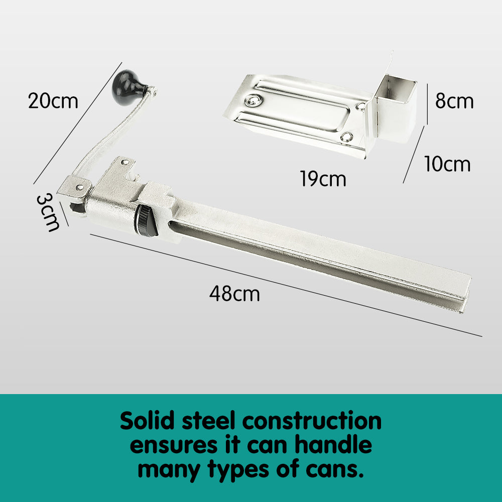 Klika Commercial Can Opener, Heavy Duty Cast Iron, 48cm, Countertop Mounting - SuperSaverAU - view 8