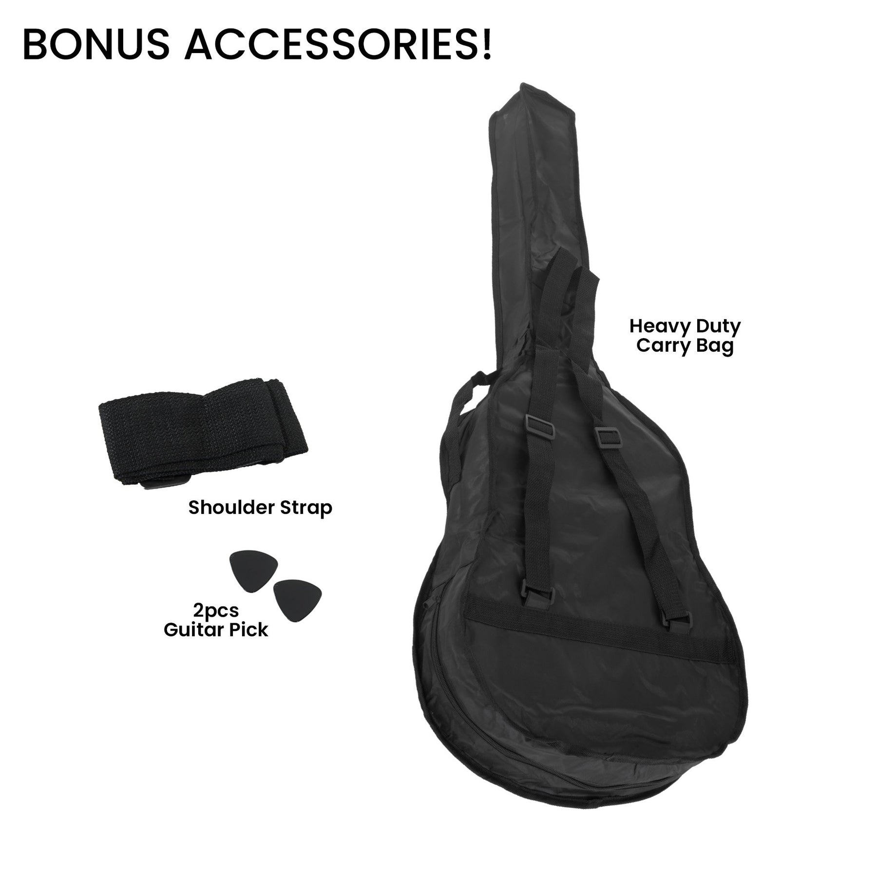 Karrera 38in Cutaway Acoustic Guitar Set - Blue Burst