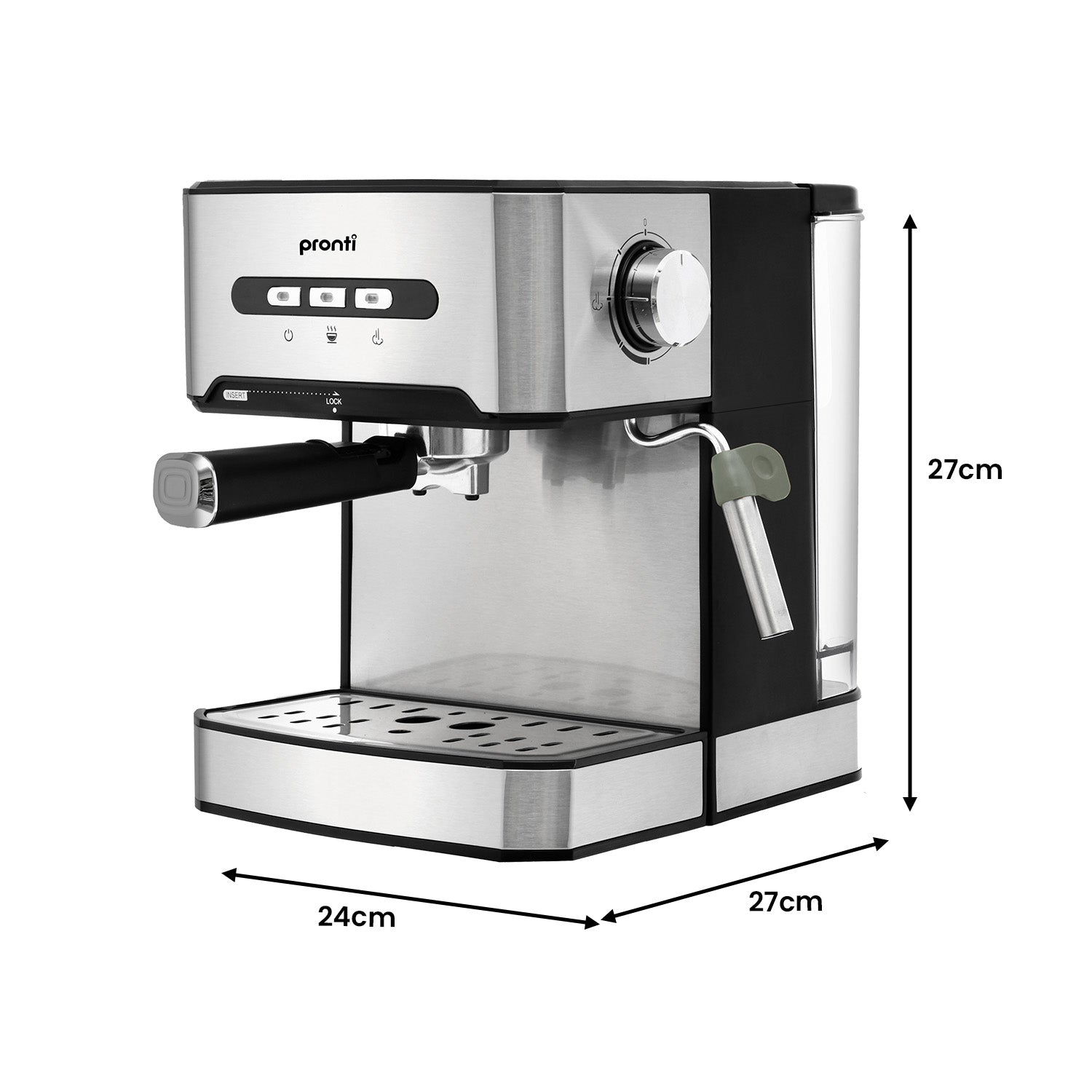 Pronti Toaster, Kettle & Coffee Machine Breakfast Set - Black - SuperSaverAU - view 12