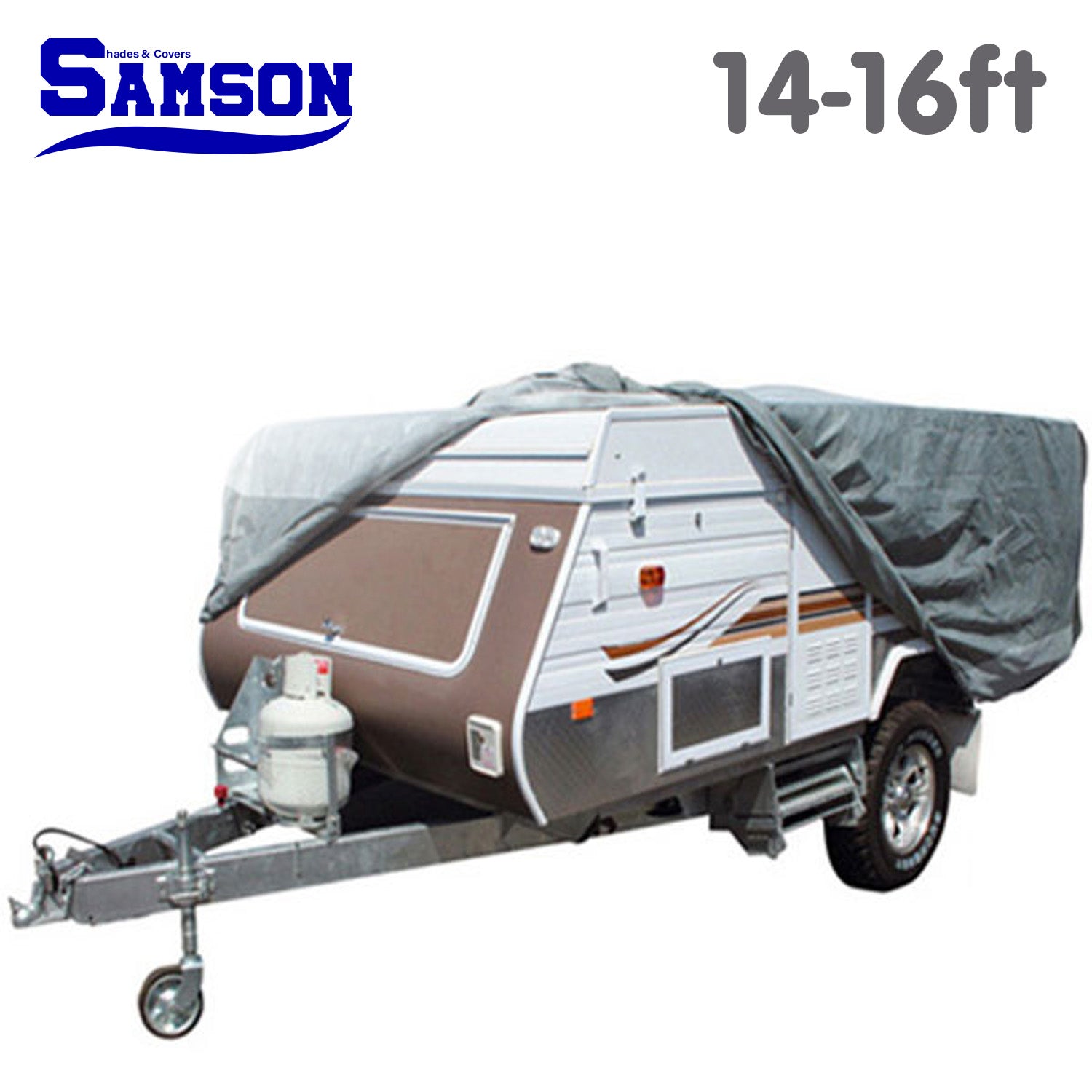 Samson Heavy Duty Trailer Camper Cover 14-16ft, Waterproof, UV Treated, Breathable - SuperSaverAU - view 4
