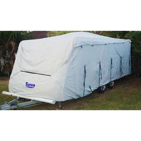 Samson Heavy Duty Caravan Cover 16-18ft - Waterproof, UV Treated, Adjustable Fit - SuperSaverAU - view 1