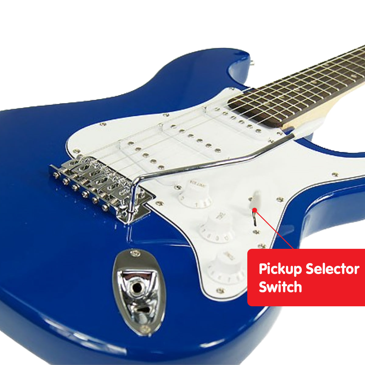 Karrera 39in Full Size Electric Guitar - Blue