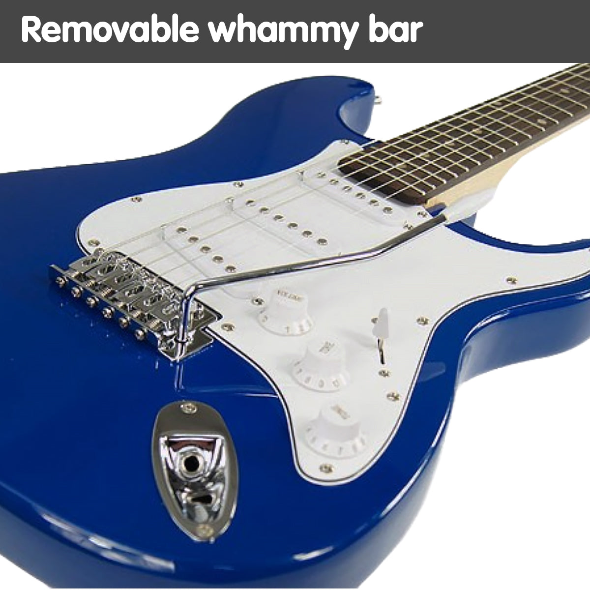 Karrera 39in Full Size Electric Guitar - Blue