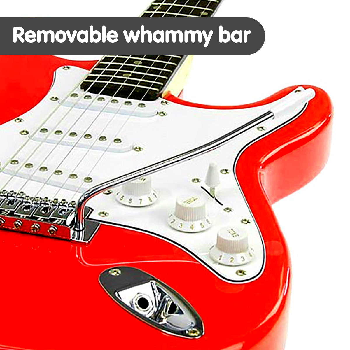 Karrera 39in Full Size Electric Guitar - Red