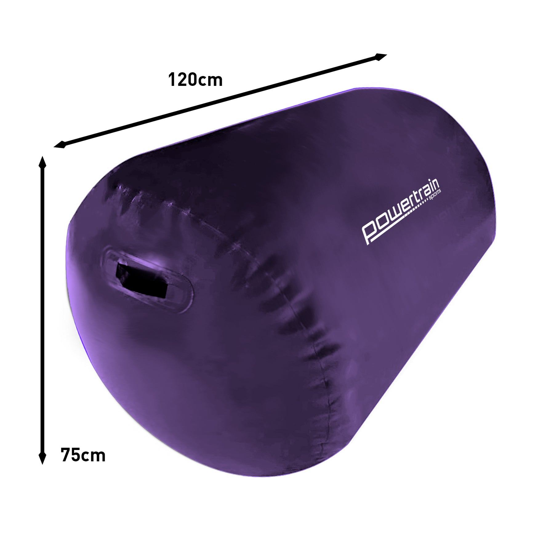 Powertrain Sports Inflatable Air Exercise Roller Gymnastics Gym Barrel 120 x 75cm Purple - SuperSaverAU - view 7
