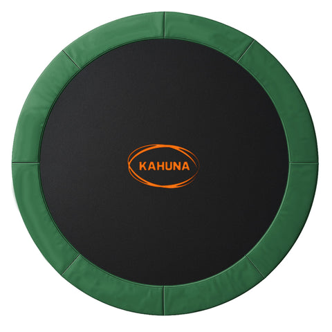 Kahuna Green 12ft Replacement Trampoline Mat & Safety Pad Set