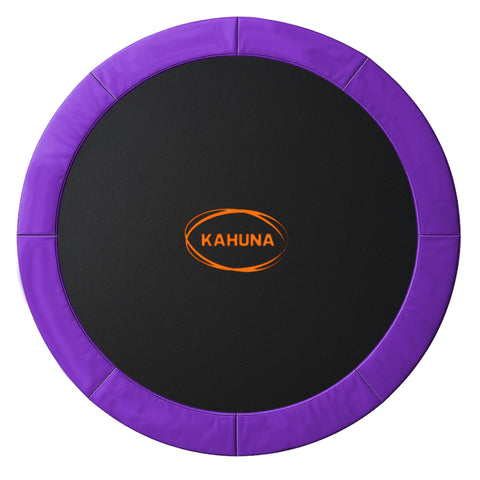Kahuna Purple 14ft Trampoline Mat & Safety Pad Set with 8-Row Stitching