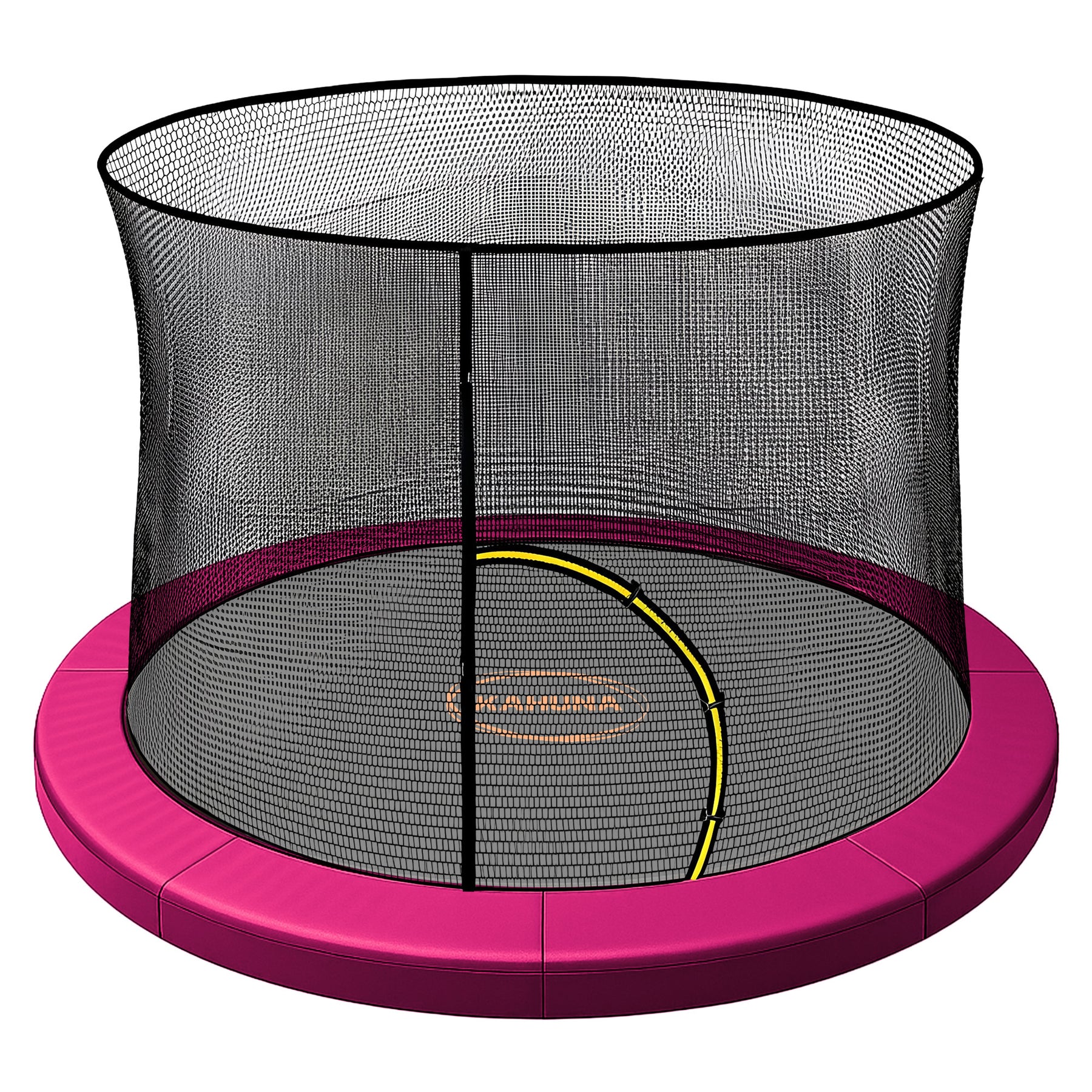 Kahuna Pink 6ft Trampoline Safety Pad & Net Set with Double-Lock Entry