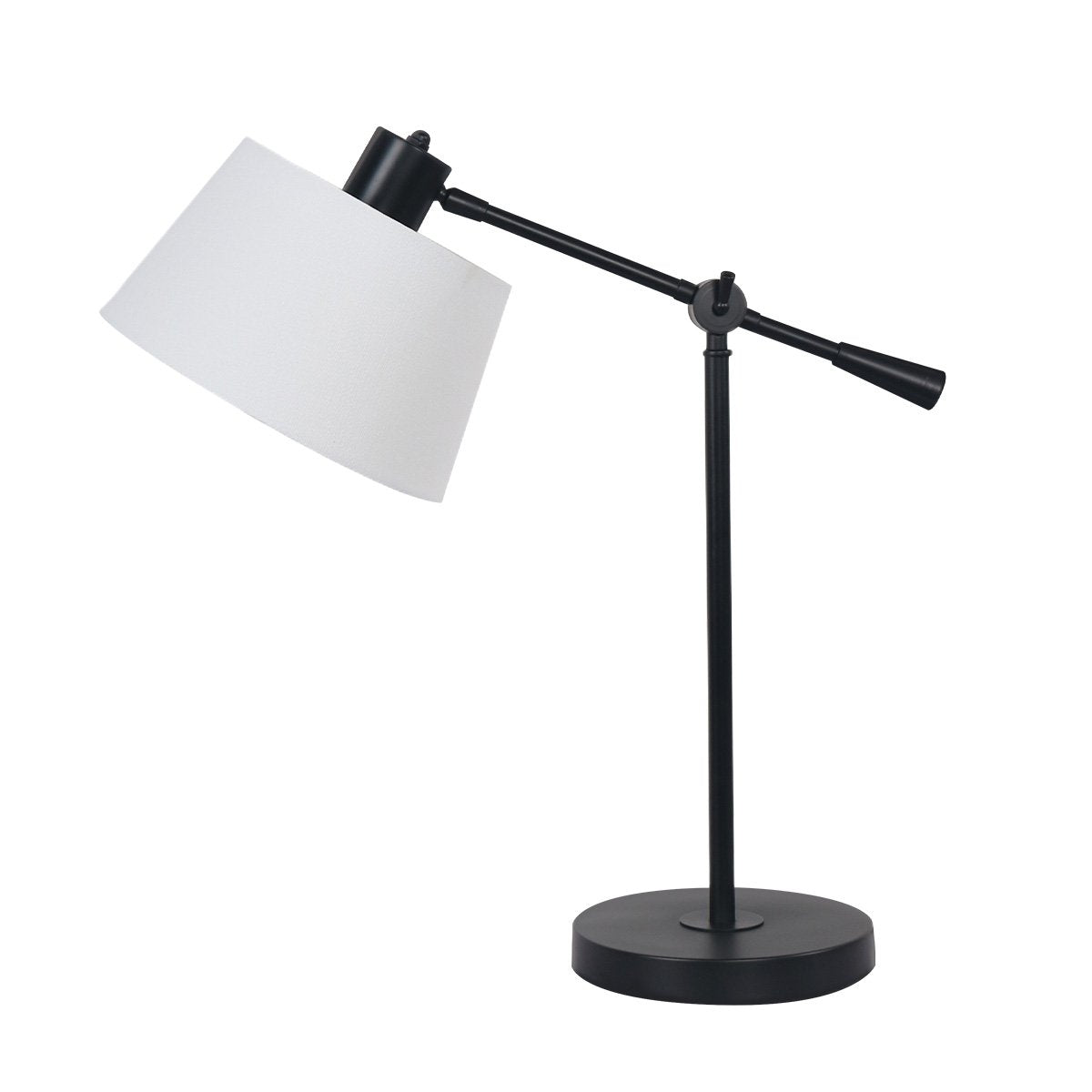Sarantino Adjustable Metal Table Lamp, Black, 15-Degree Swing, Rust-Resistant - SuperSaverAU - view 1