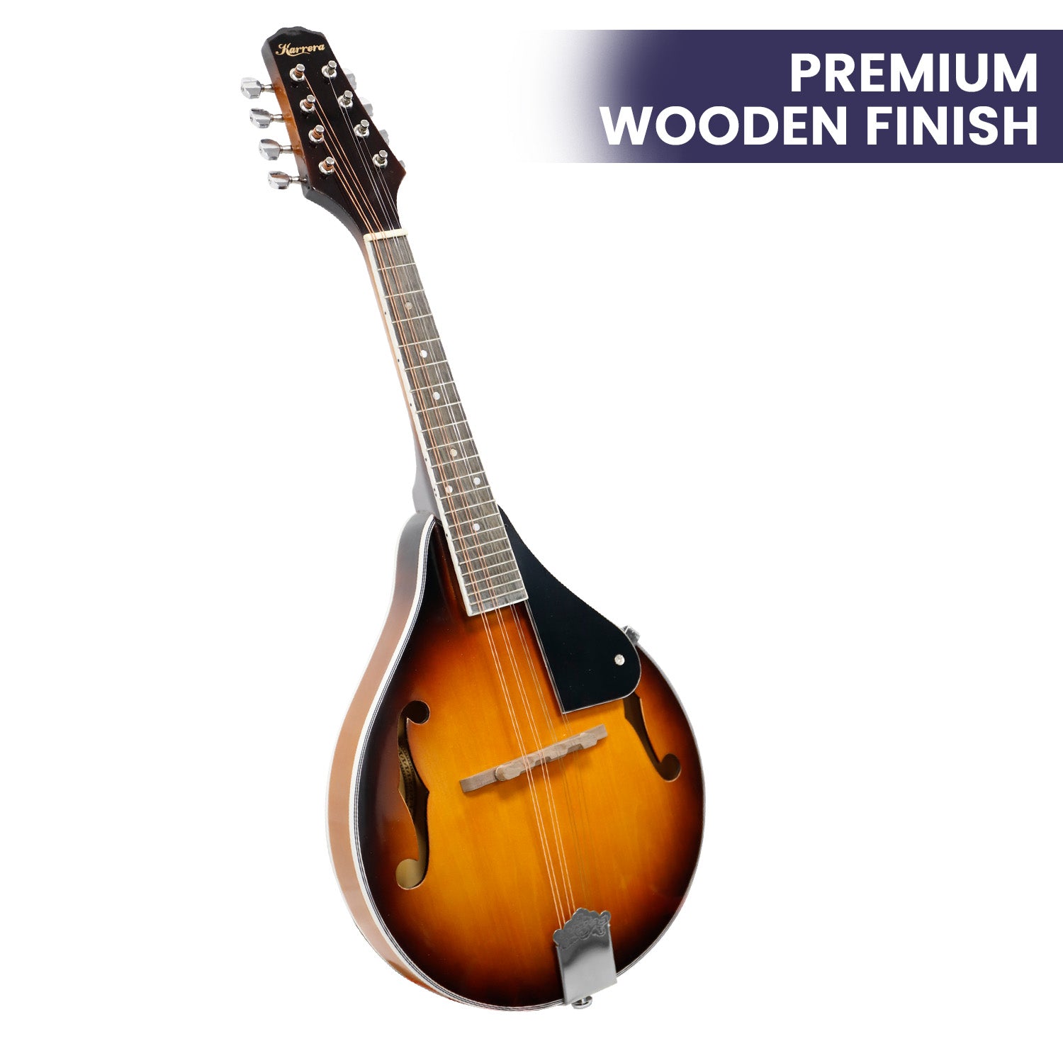 Karrera Traditional Sunburst Mandolin with Gig Bag and Strap