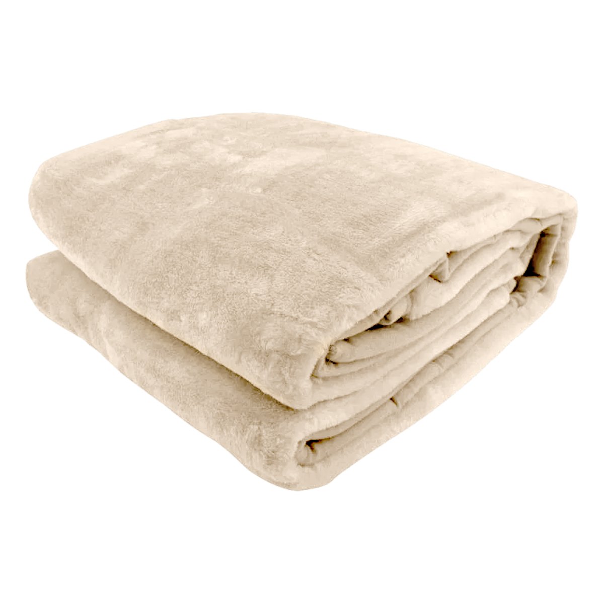 Laura Hill Faux Mink Blanket Double-Sided 600GSM Queen Size Beige - SuperSaverAU - view 2
