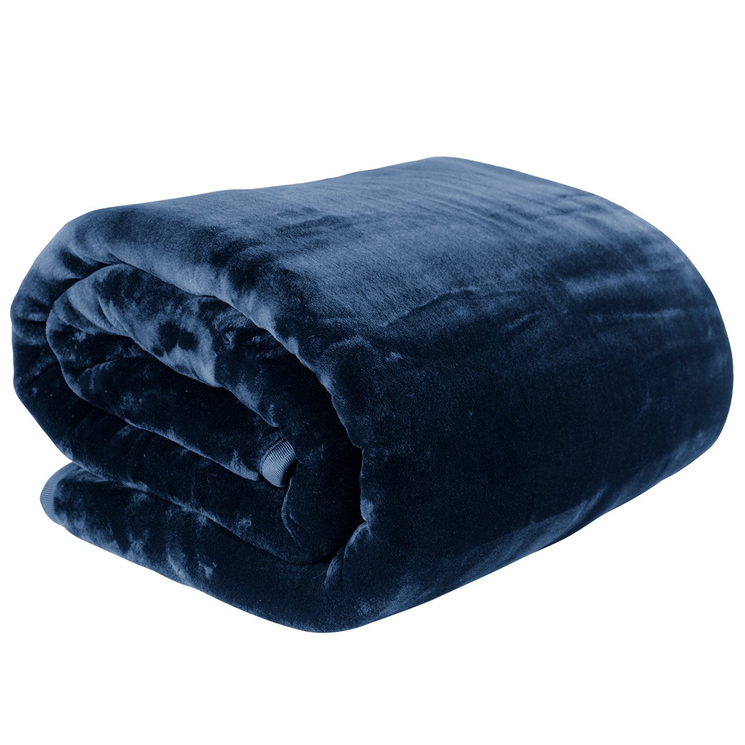 Laura Hill 800GSM Double-Sided Faux Mink Blanket – Blue Queen