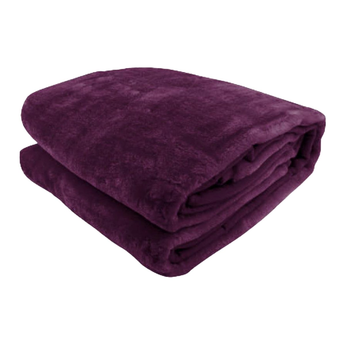 Laura Hill Faux Mink Blanket 220cmx240cm Double Sided Soft Plush Purple - SuperSaverAU - view 2