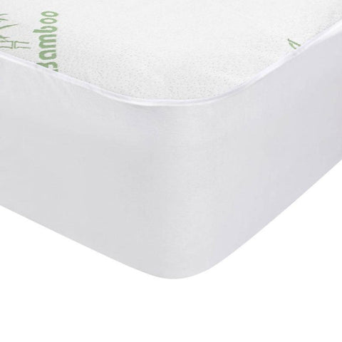 Laura Hill Bamboo Mattress Protector - Double, Waterproof, Temperature Regulating - SuperSaverAU - view 1