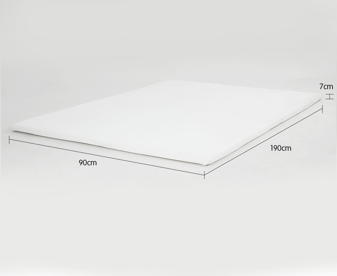 Laura Hill Foam Mattress Topper 7cm - Double Size, High Density, Removable Cover - SuperSaverAU - view 7
