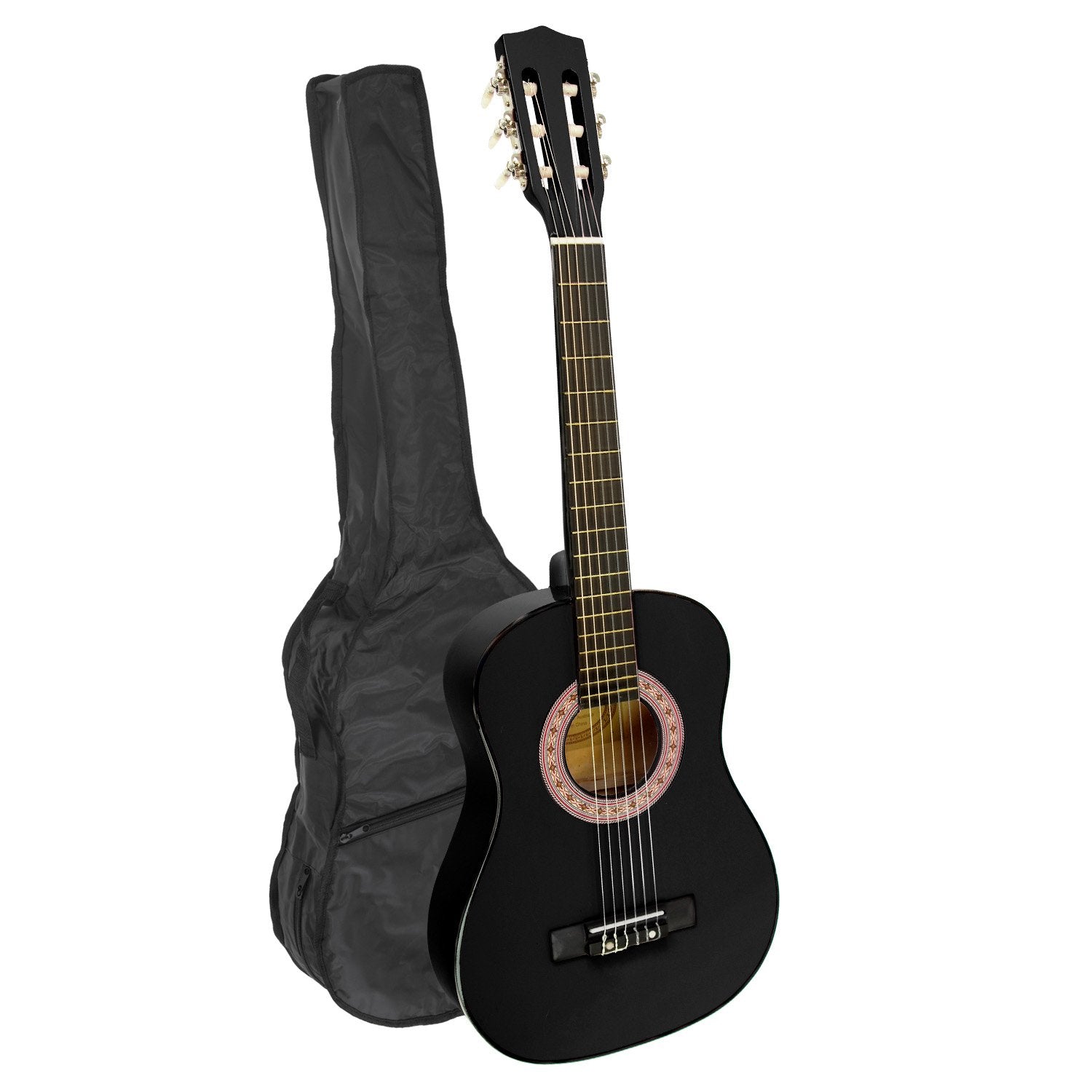 Karrera 34in Children's Wooden Acoustic Guitar - Black