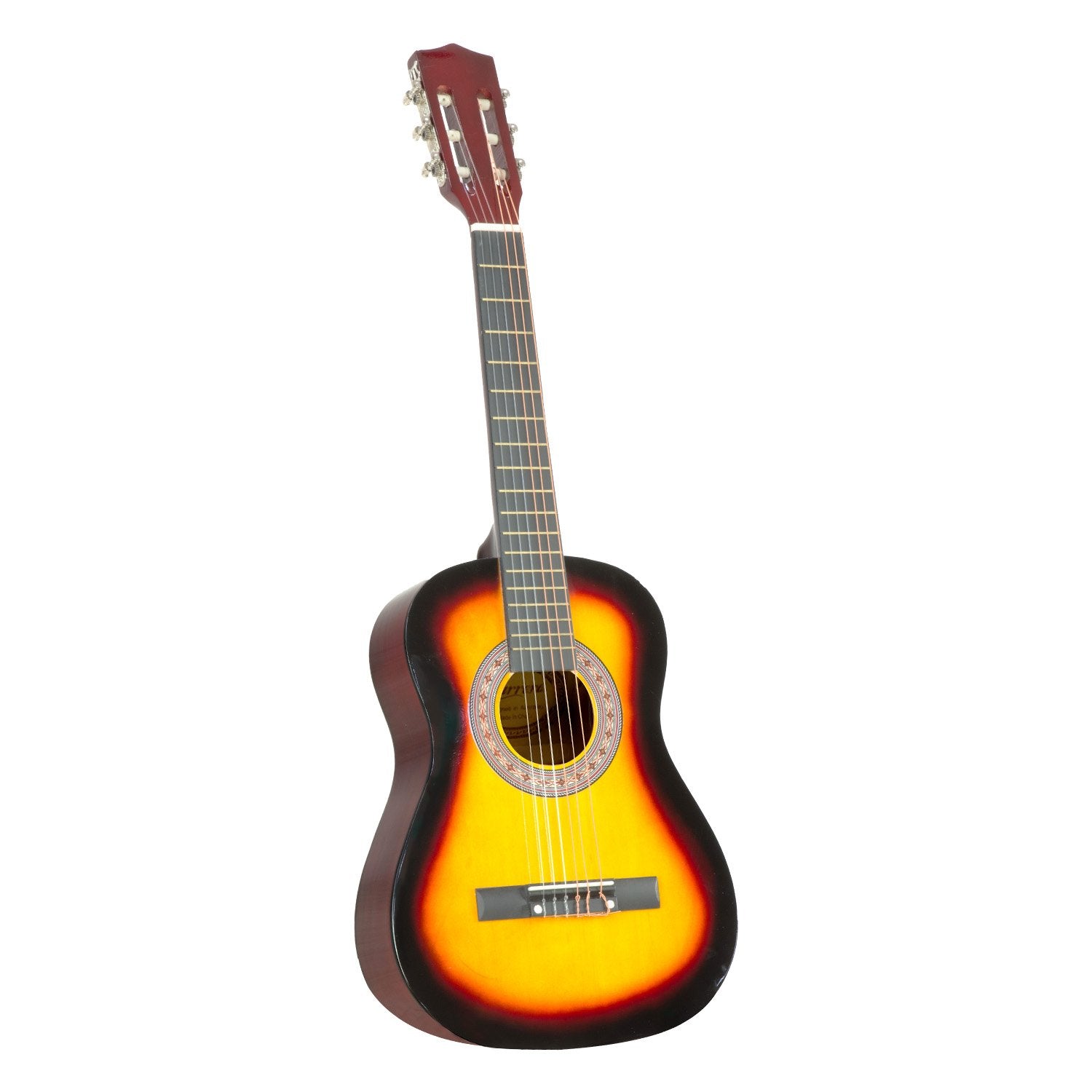 Karrera 34in Children's Wooden Acoustic Guitar - Sunburst