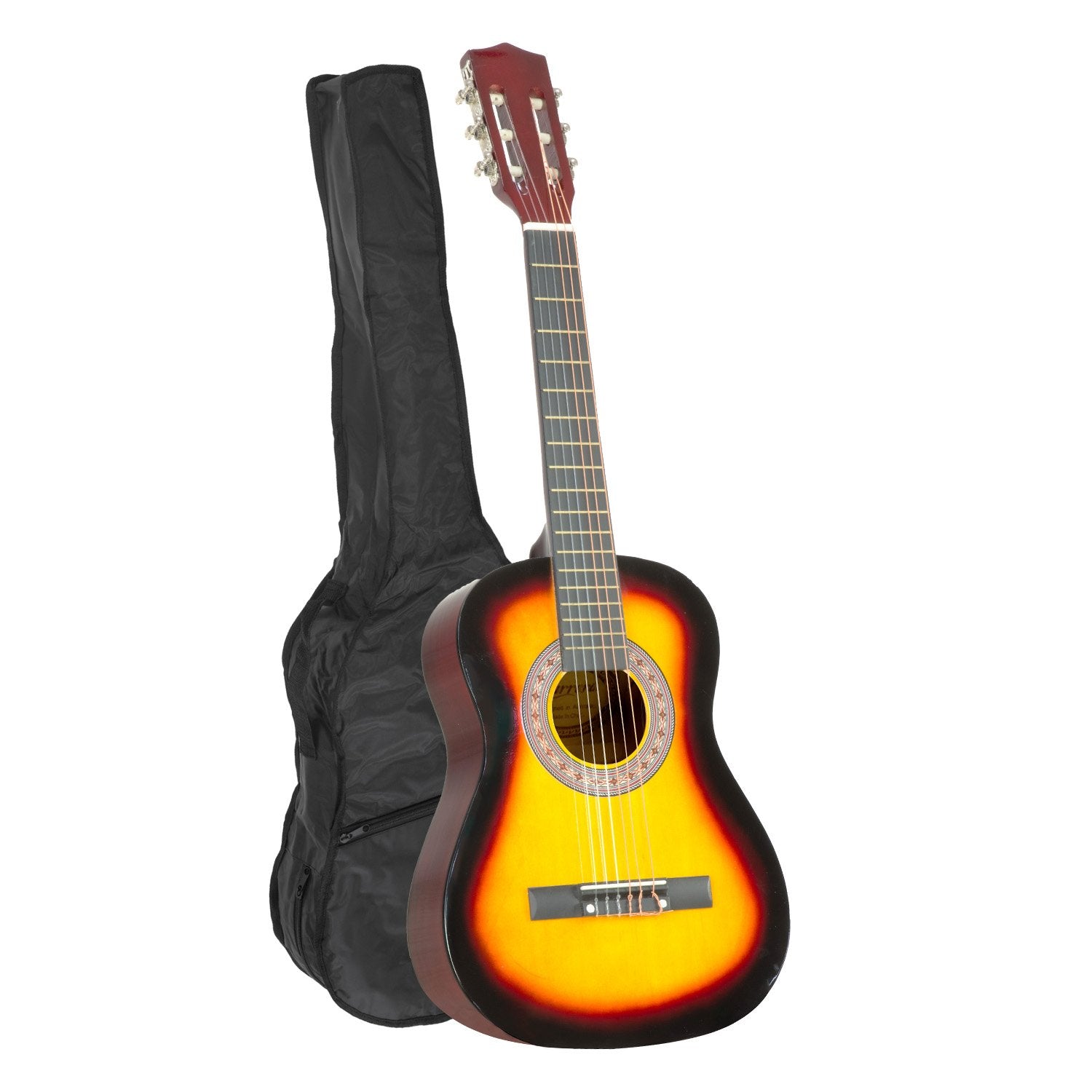 Karrera 34in Children's Wooden Acoustic Guitar - Sunburst