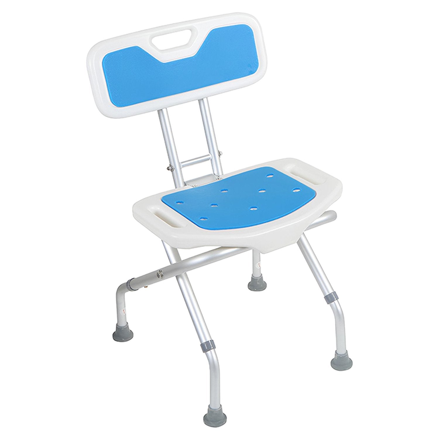 Orthonica Compact Foldable Commode Shower Chair - Adjustable Aluminium Frame - SuperSaverAU - view 1