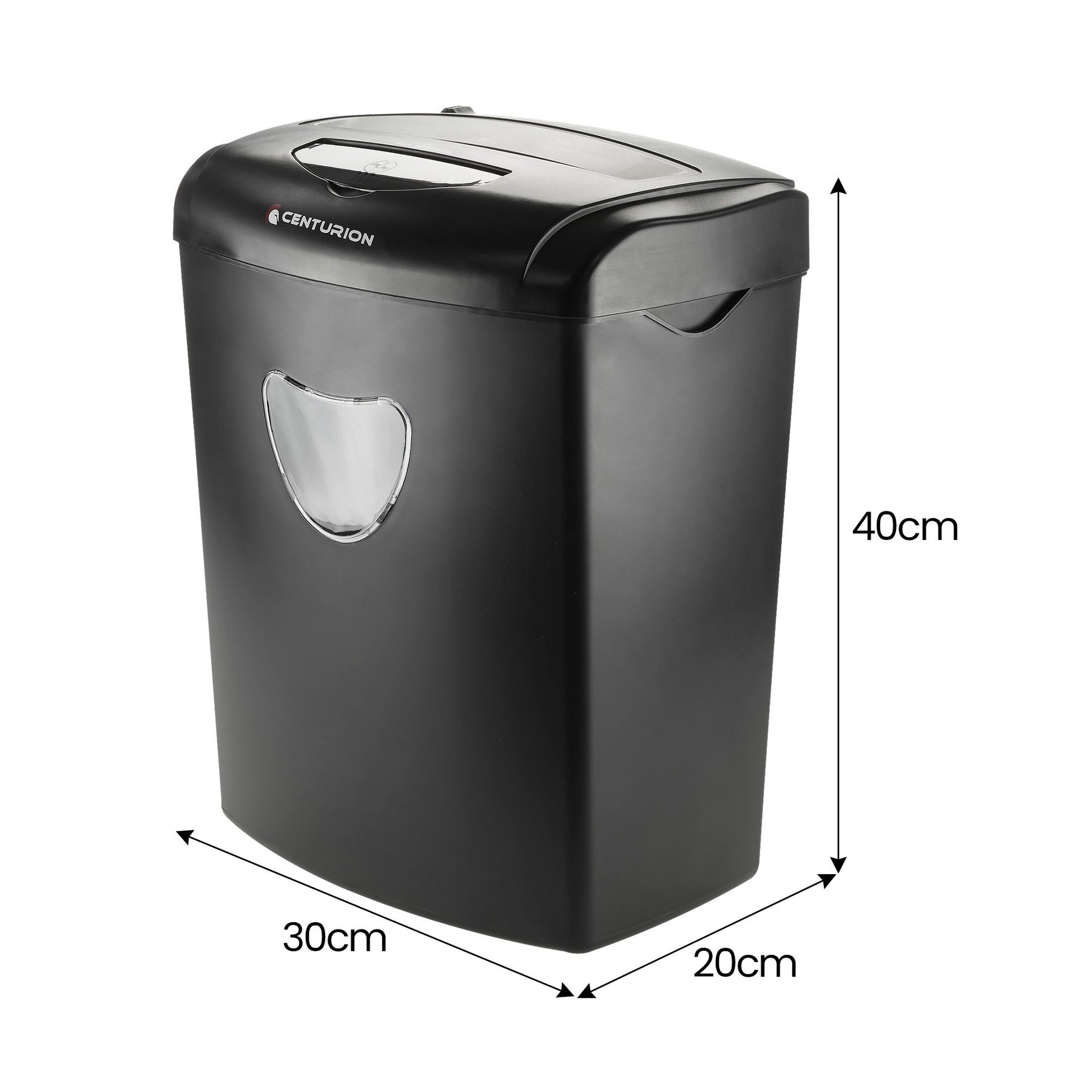Centurion 21L Cross-Cut Shredder, 10-Sheet, Paper, CD & Credit Card Shredding - SuperSaverAU - view 4