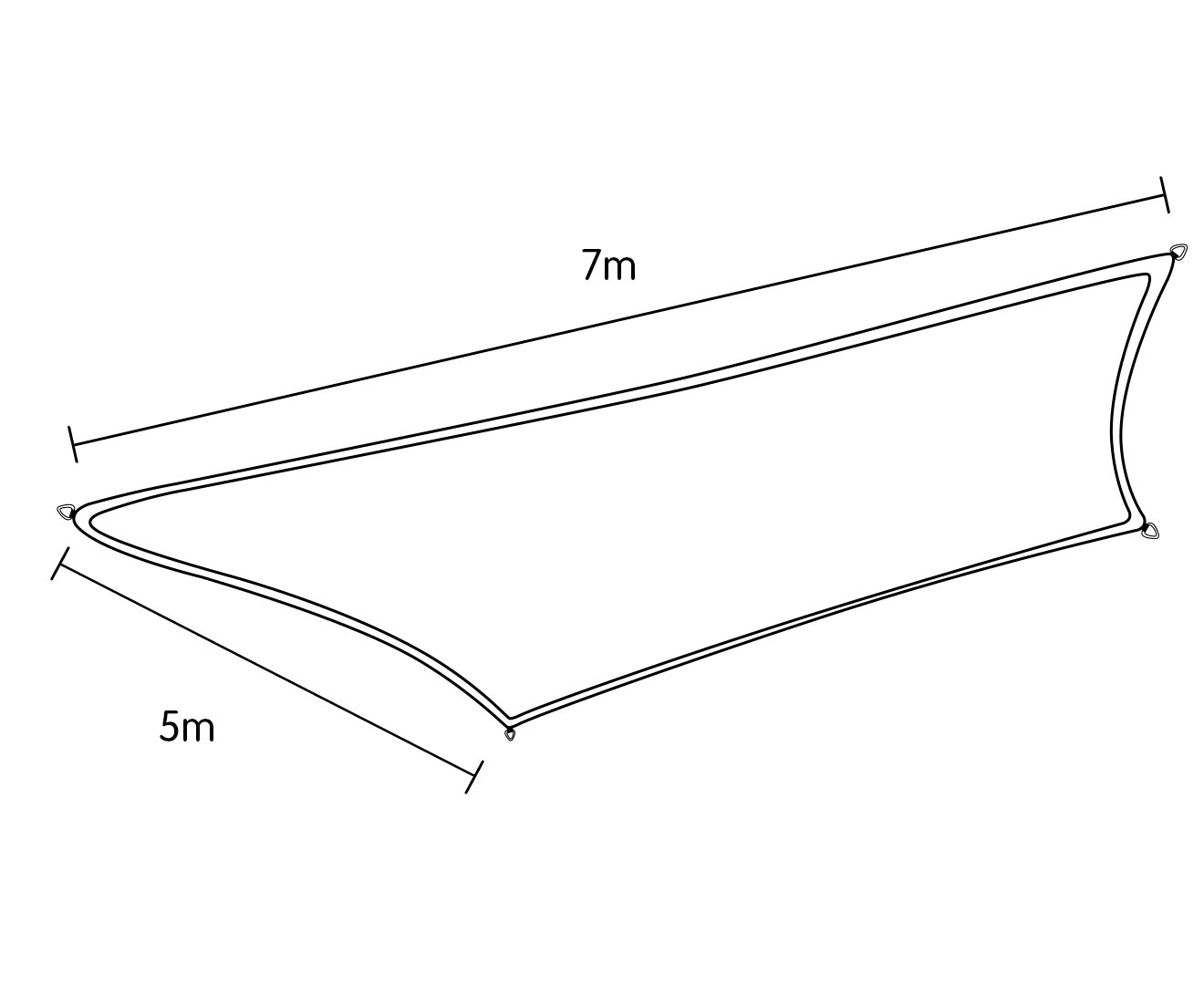 Wallaroo Shade Sail 7m x 5m - Sand, UV Block, Breathable Fabric, Easy Install - SuperSaverAU - view 8