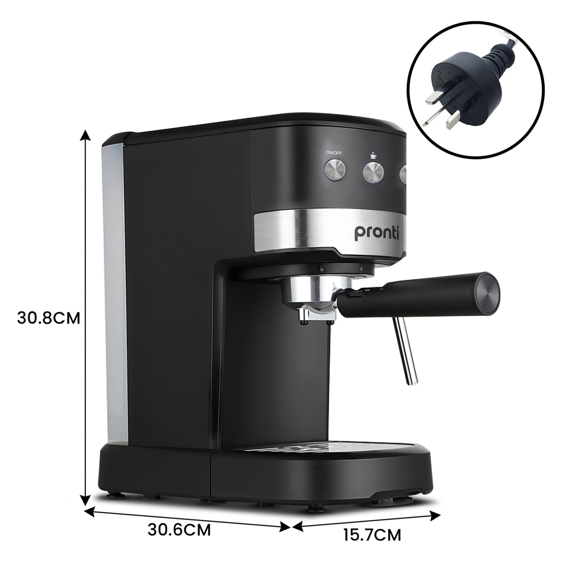 Pronti Breakfast Set with CM 850D Coffee Machine, Toaster & Kettle