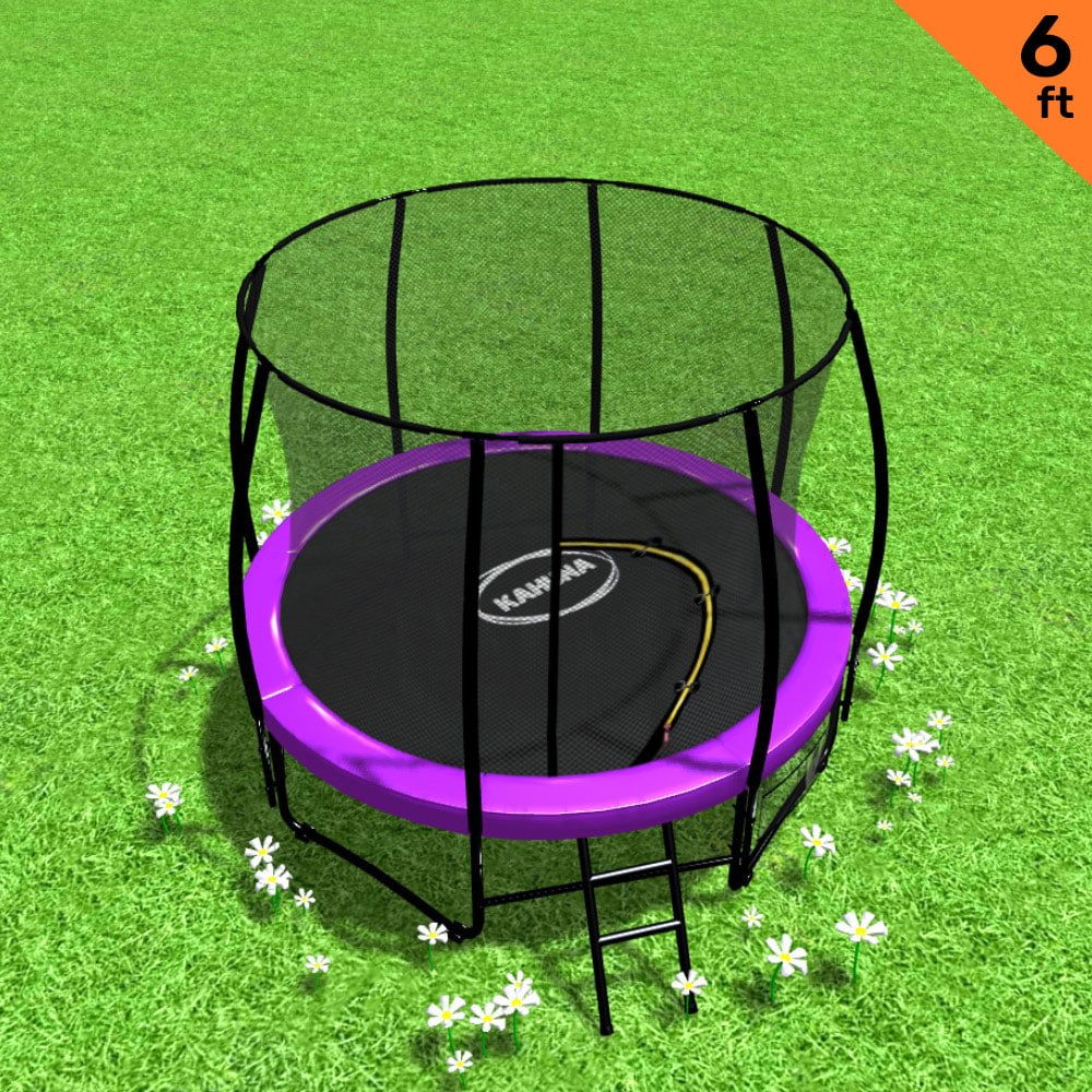 Kahuna 6ft Trampoline with Safety Net, UV-Stabilised Padding, Heavy-Duty Steel Frame - SuperSaverAU - view 2