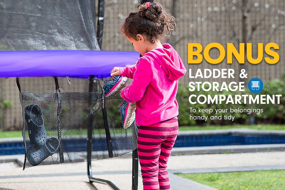 Kahuna 6ft Trampoline with Safety Net, UV-Stabilised Padding, Heavy-Duty Steel Frame - SuperSaverAU - view 9
