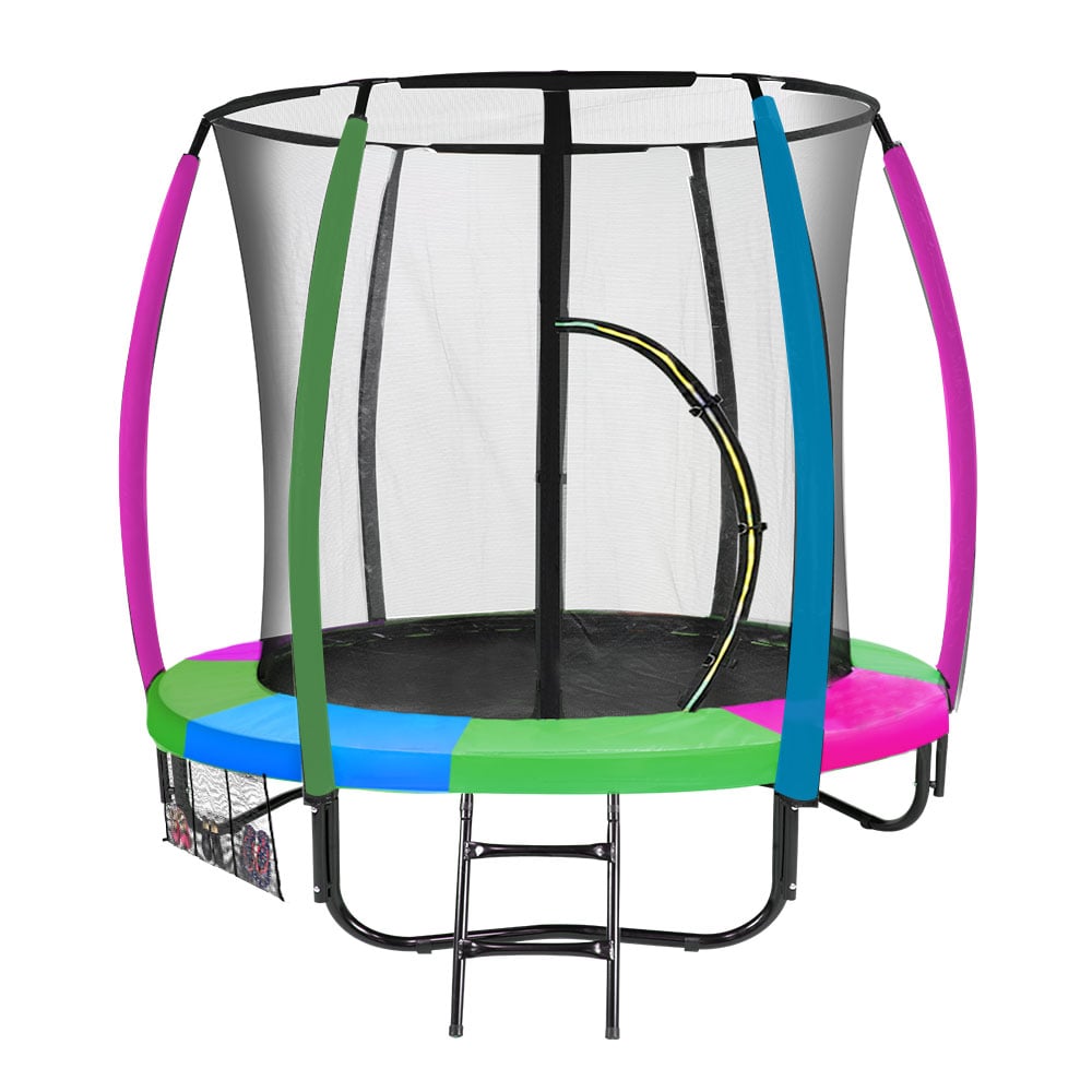 Kahuna 6ft Trampoline with Safety Net, UV-Stabilised Padding, Ladder & Shoe Tidy - SuperSaverAU - view 1