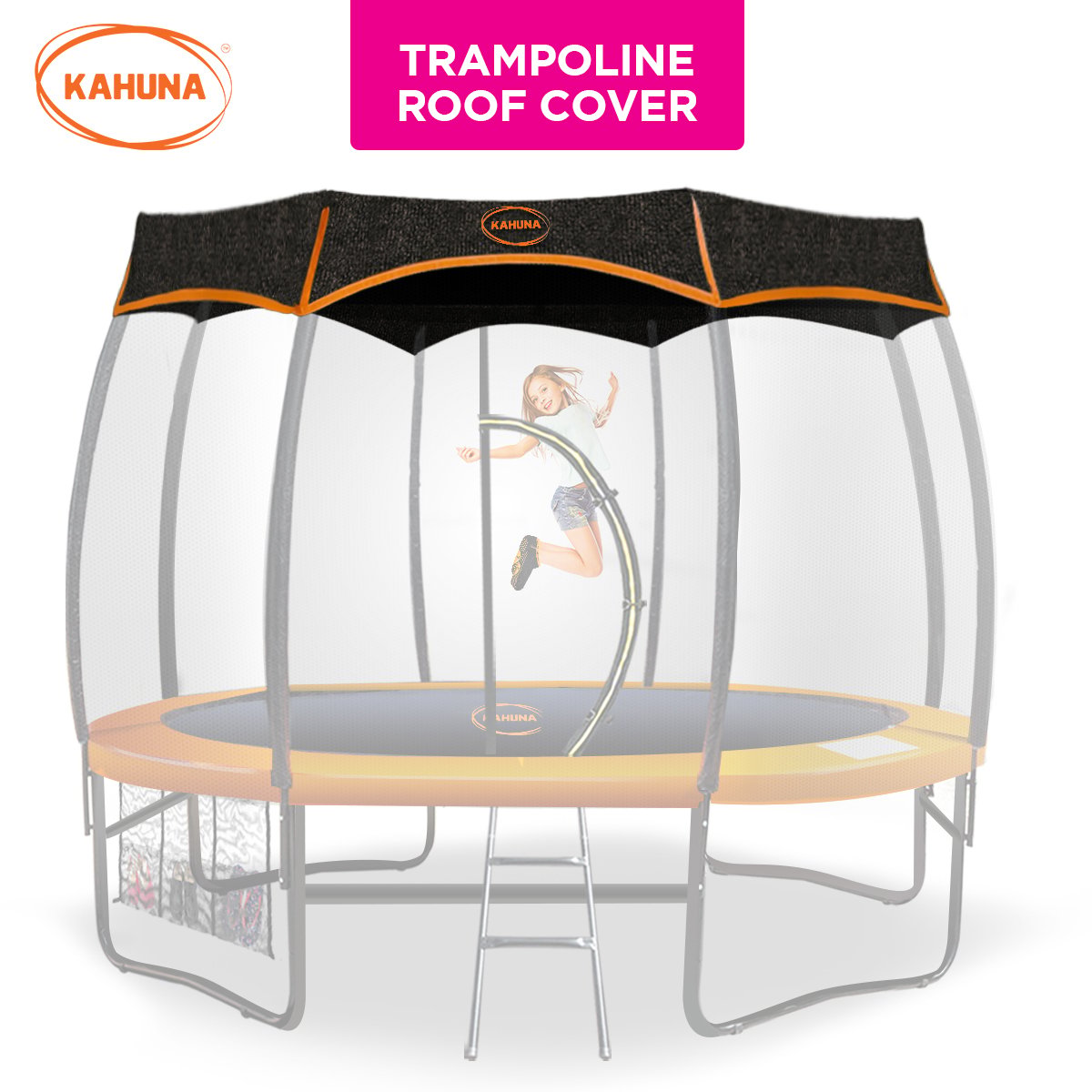 Kahuna Twister Trampoline Roof Shade Cover with 90% UV Block - 10ft