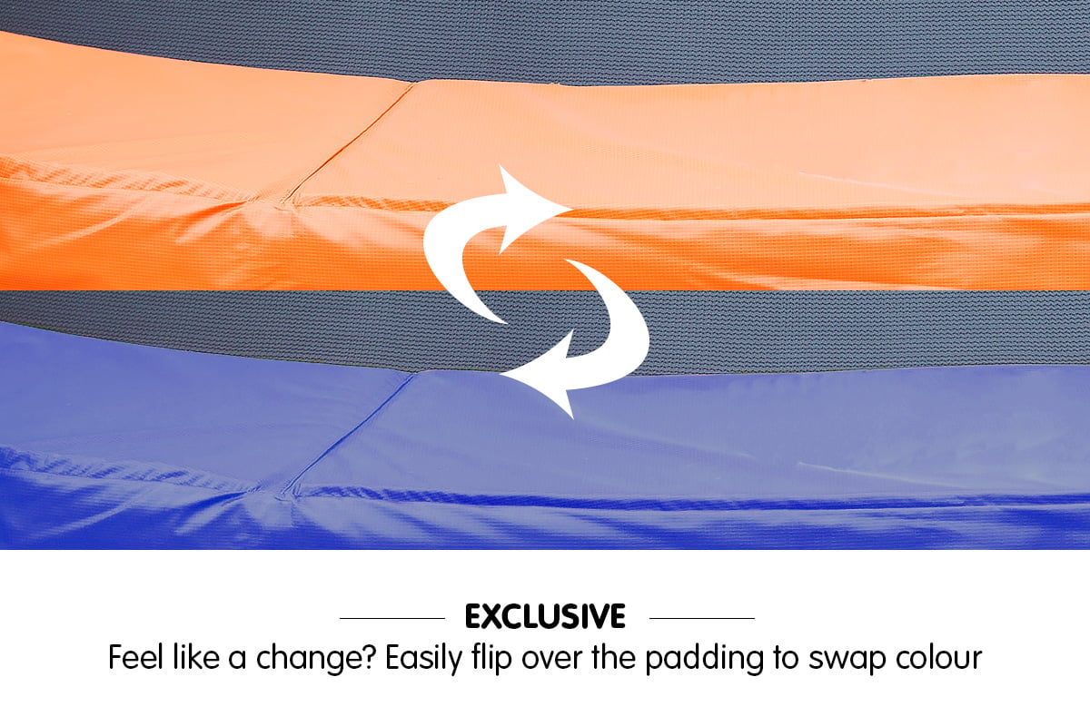 Zero-G 10ft Round Trampoline Replacement Spring Cover Pad - Weatherproof PVC - SuperSaverAU - view 3