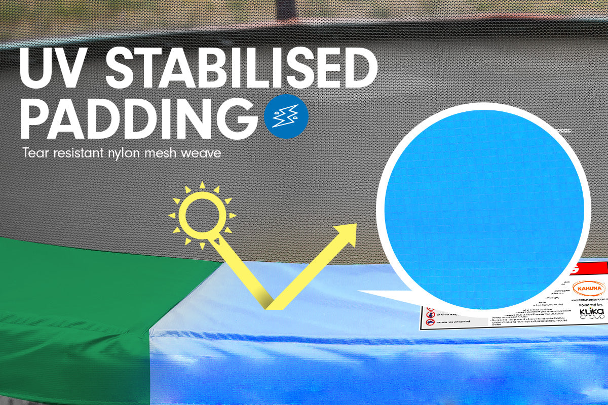 Kahuna 6ft Trampoline Replacement Pad Round - Rainbow - SuperSaverAU - view 3