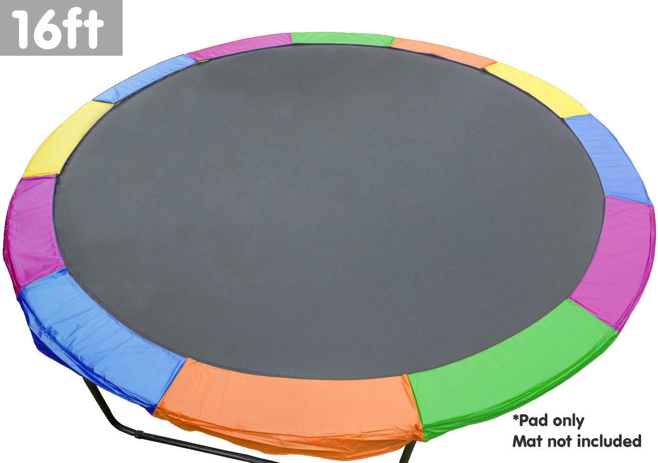 Kahuna 16ft Trampoline Replacement Pad Round - Rainbow - SuperSaverAU - view 2