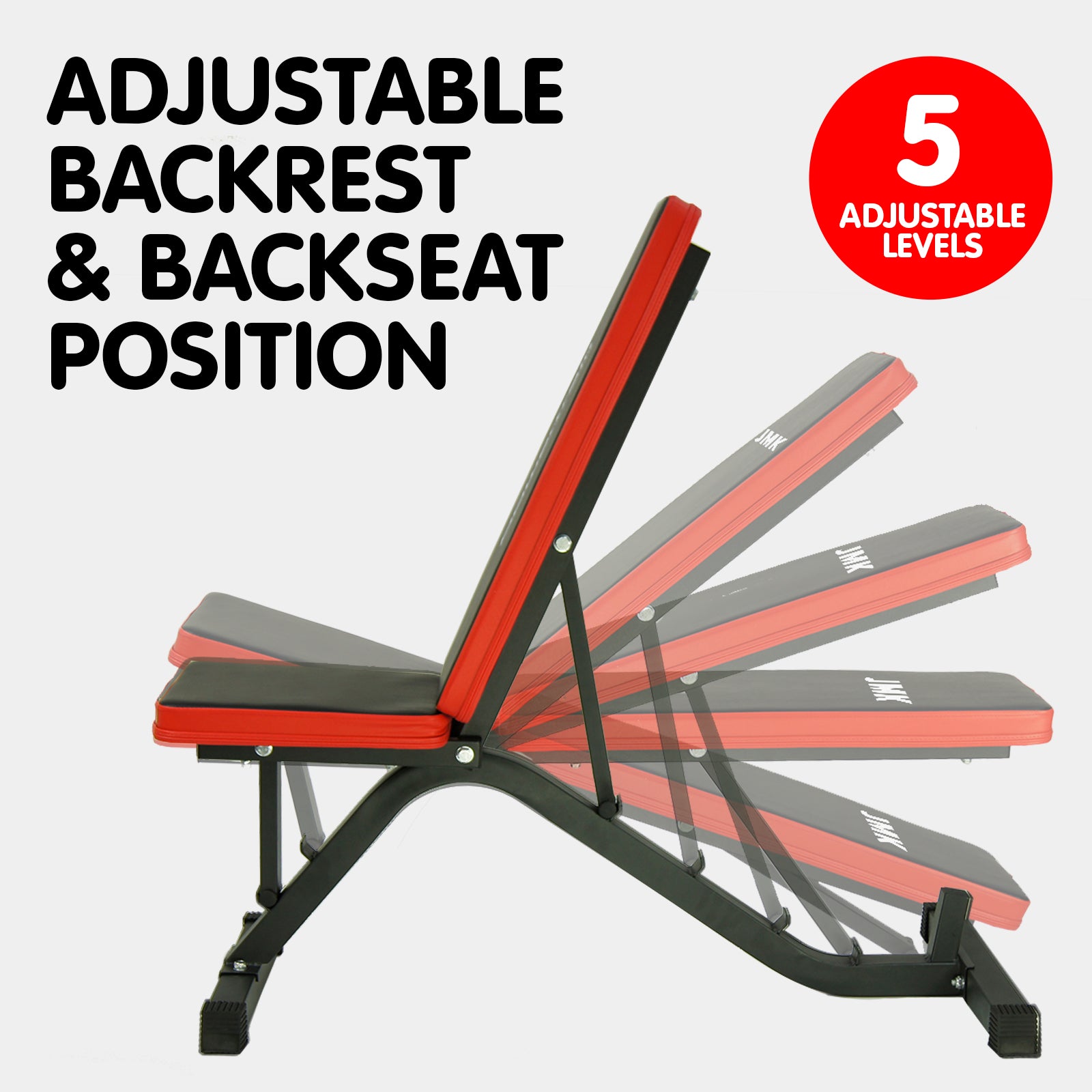 Powertrain Adjustable Incline Decline Home Gym Bench - SuperSaverAU - view 5