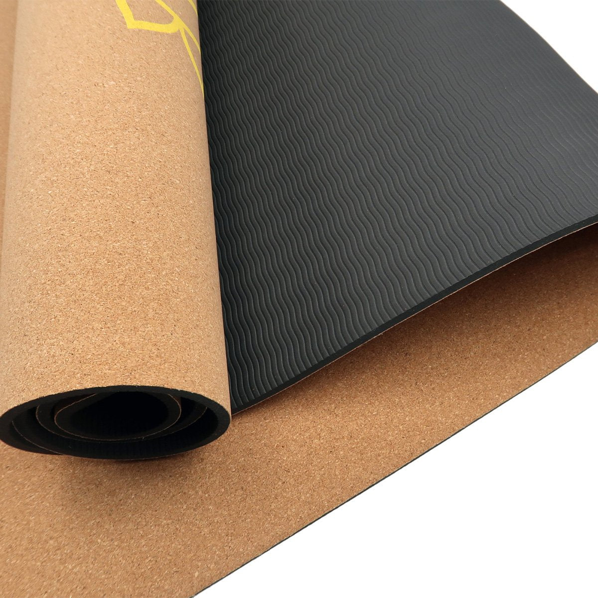 Powertrain Cork Yoga Mat with Carry Straps Home Gym Pilates - Chakras - SuperSaverAU - view 3
