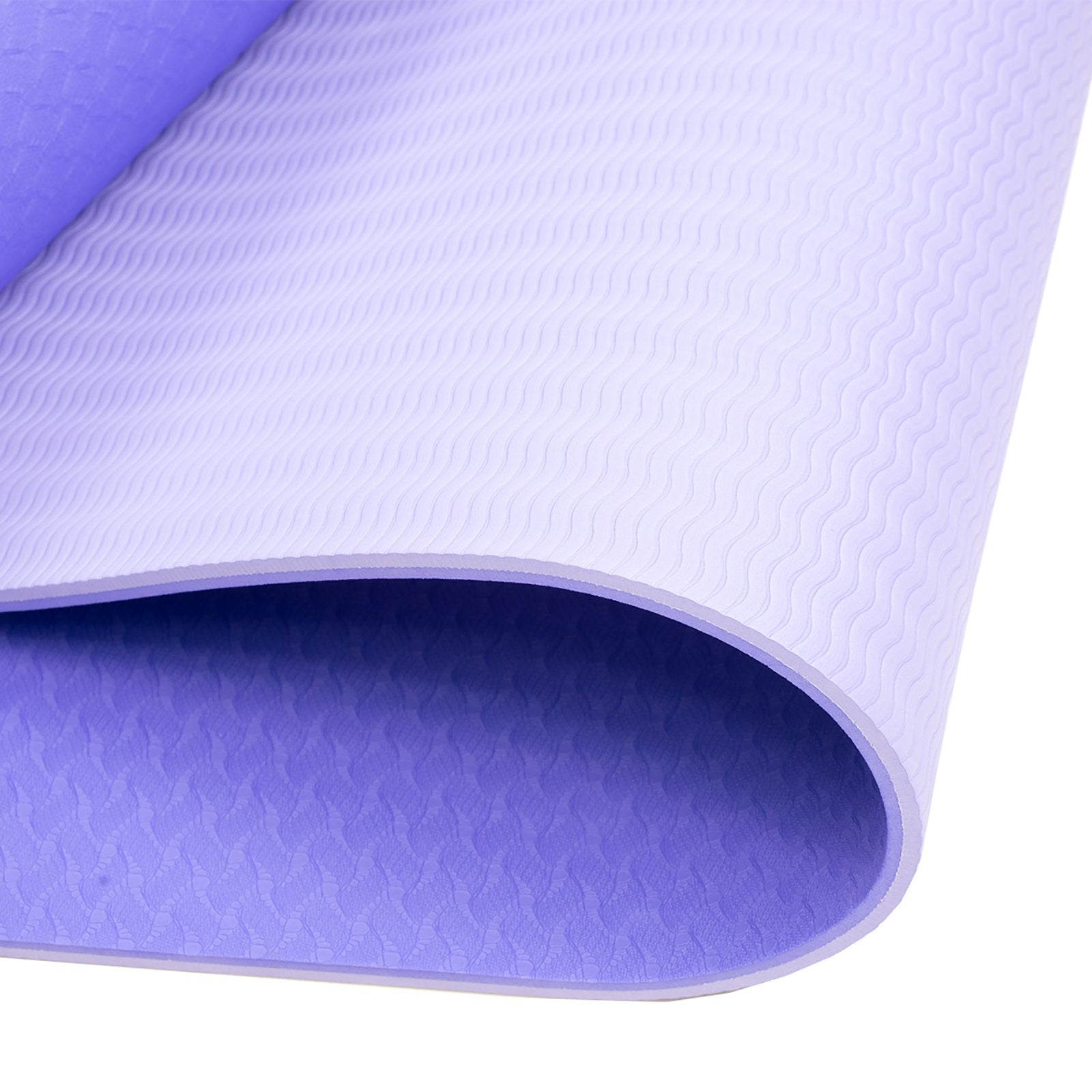 Powertrain TPE Yoga Mat 183cm x 61cm 8mm Thick Non-Slip with Carry Strap - SuperSaverAU - view 3
