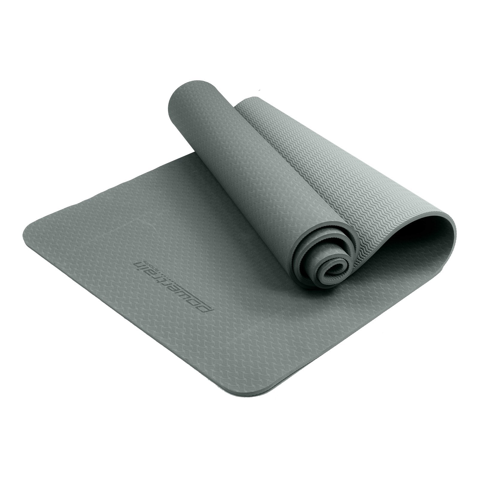 Powertrain Yoga Mat 183cm x 61cm | Eco-friendly TPE, Non-slip, Carry Strap - SuperSaverAU - view 2