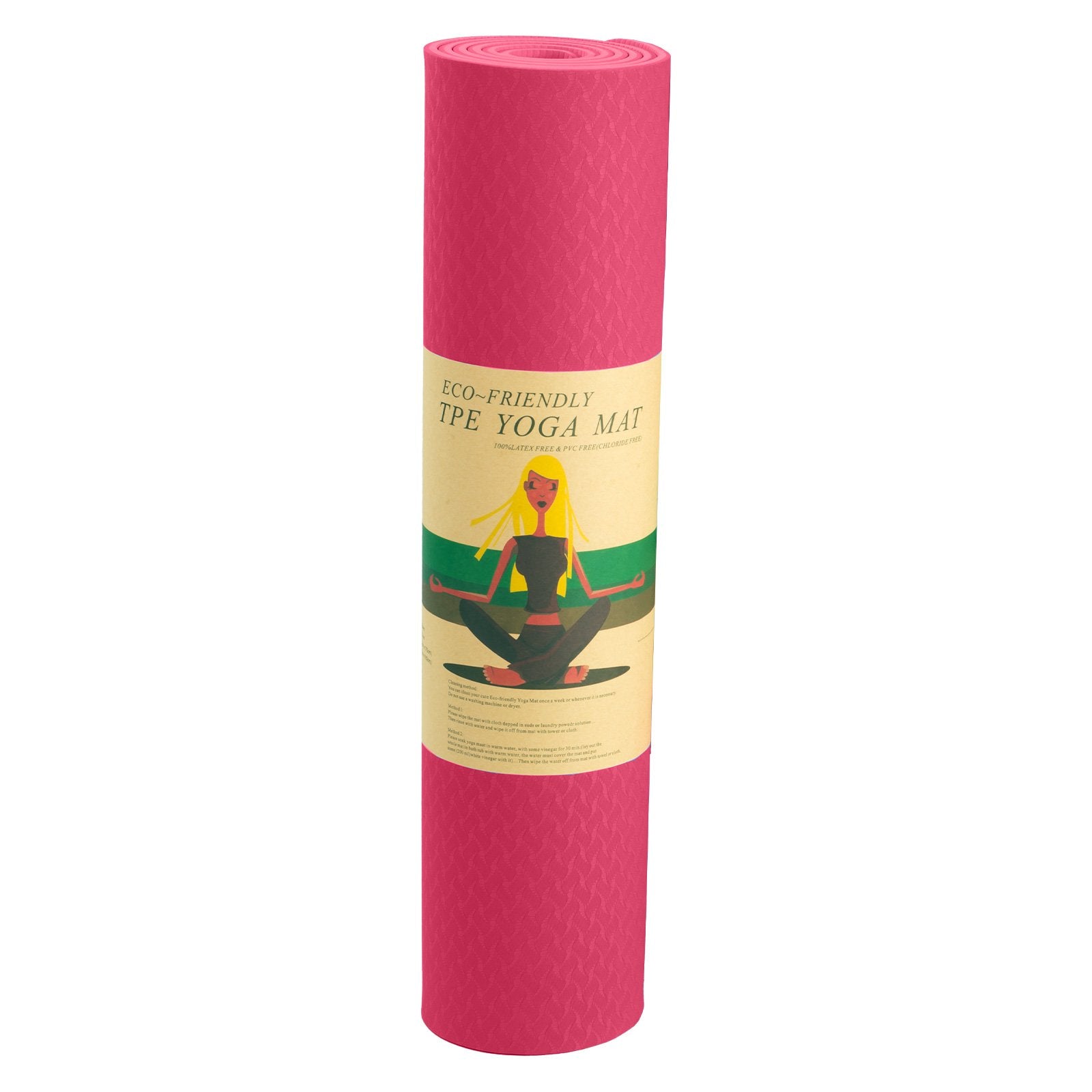 Powertrain Yoga Mat 183cm x 61cm | Eco-friendly TPE, Non-slip, Carry Strap - SuperSaverAU - view 6