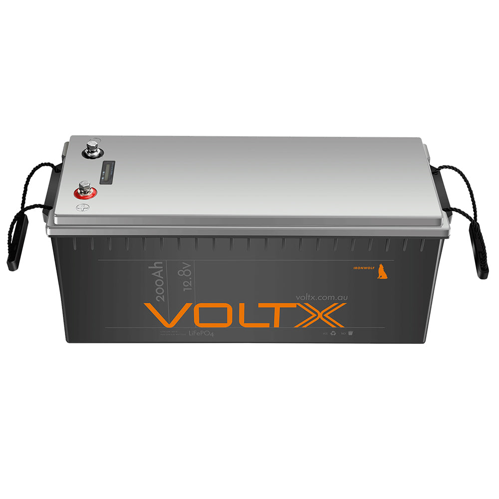 VoltX 12V 200Ah Pro LiFePO4 Lithium Battery with BMS, 4000 Lifecycles, Lightweight - SuperSaverAU - view 2