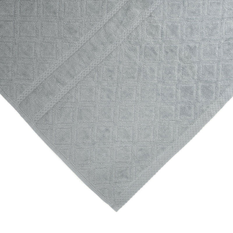 Premium Velour Jacquard Bath Towel 140cm x 70cm - Grey, Lightweight & Absorbent - SuperSaverAU - view 2