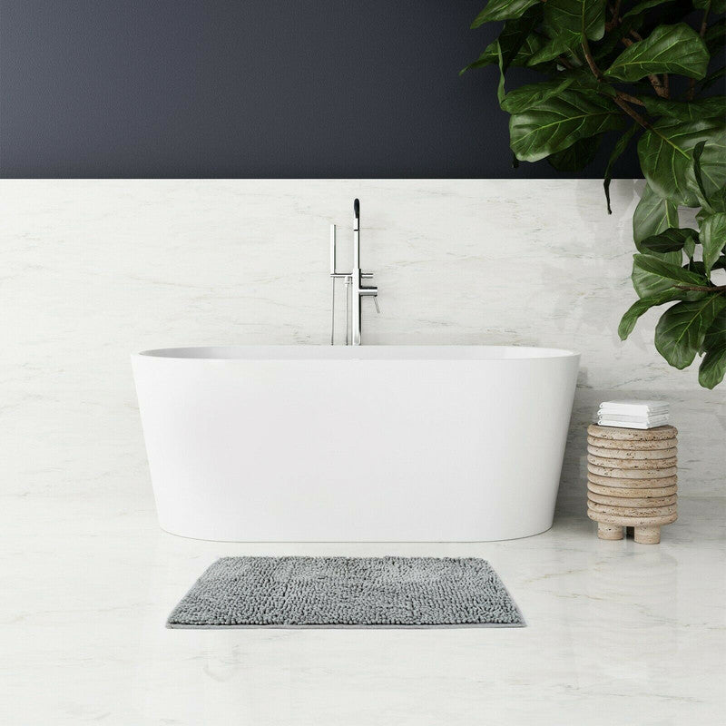 Microfiber Non-Slip Shower & Bathroom Bath Mat 80x50cm - Beige, Quick Dry - SuperSaverAU - view 1