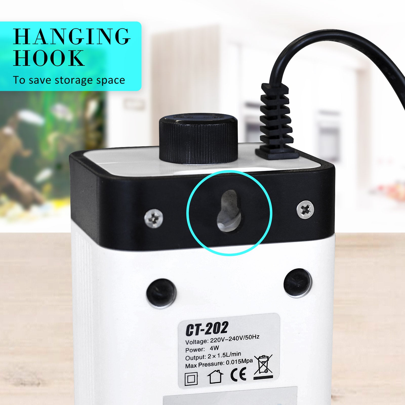 Dynamic Power Aquarium Air Pump 2 Outlet 180L/H 4W Ultra Quiet Energy-Saving - SuperSaverAU - view 8