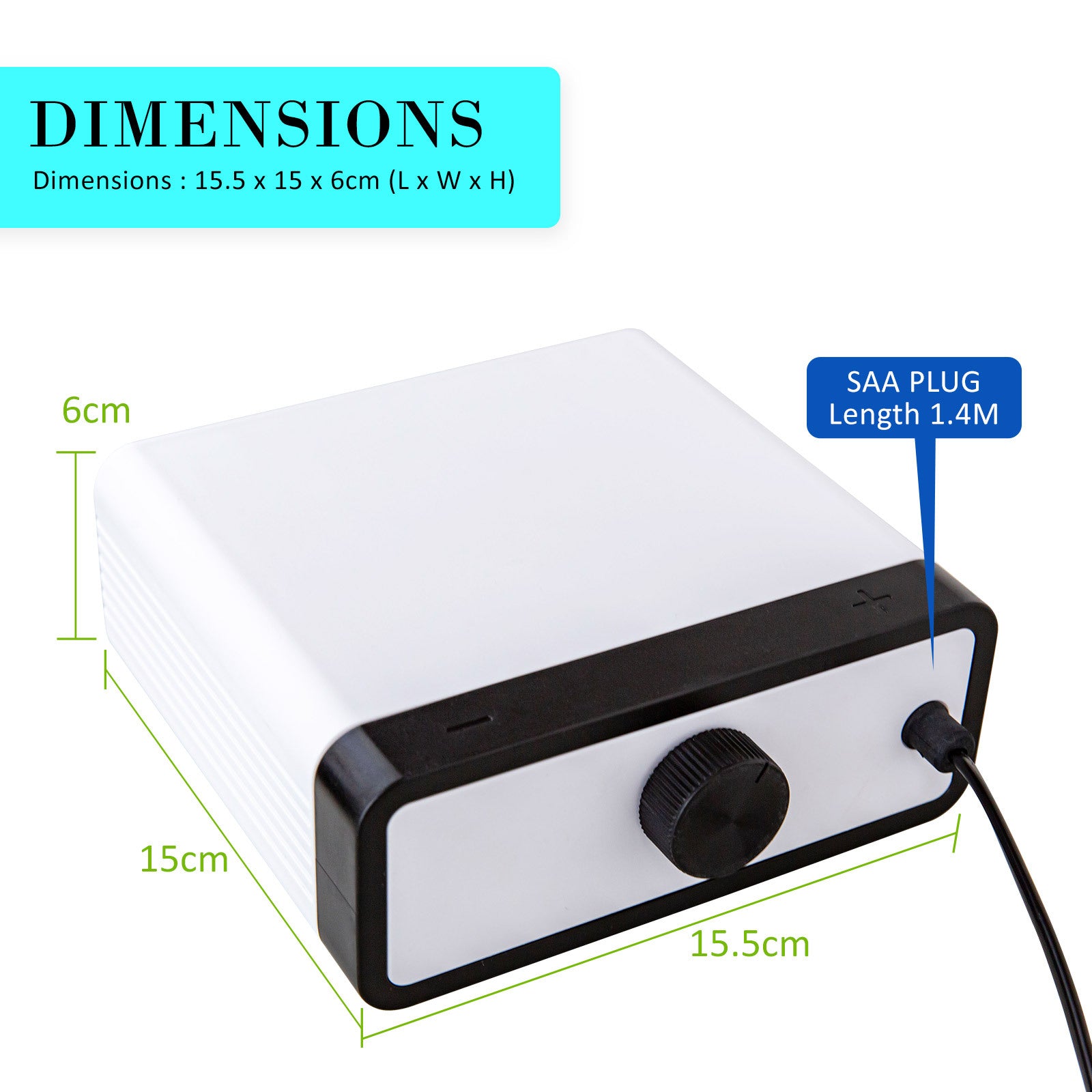 Dynamic Power 4 Outlet Aquarium Air Pump 670L/H 8W - Quiet & Efficient White - SuperSaverAU - view 12